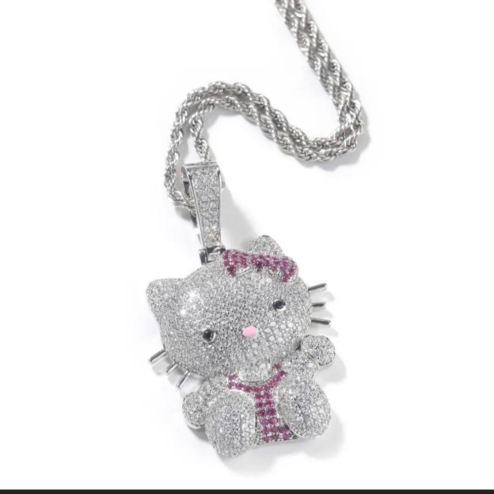 Hello Kitty Necklace, Hello Kitty Pendant, Hello Kitty Jewelry View 5